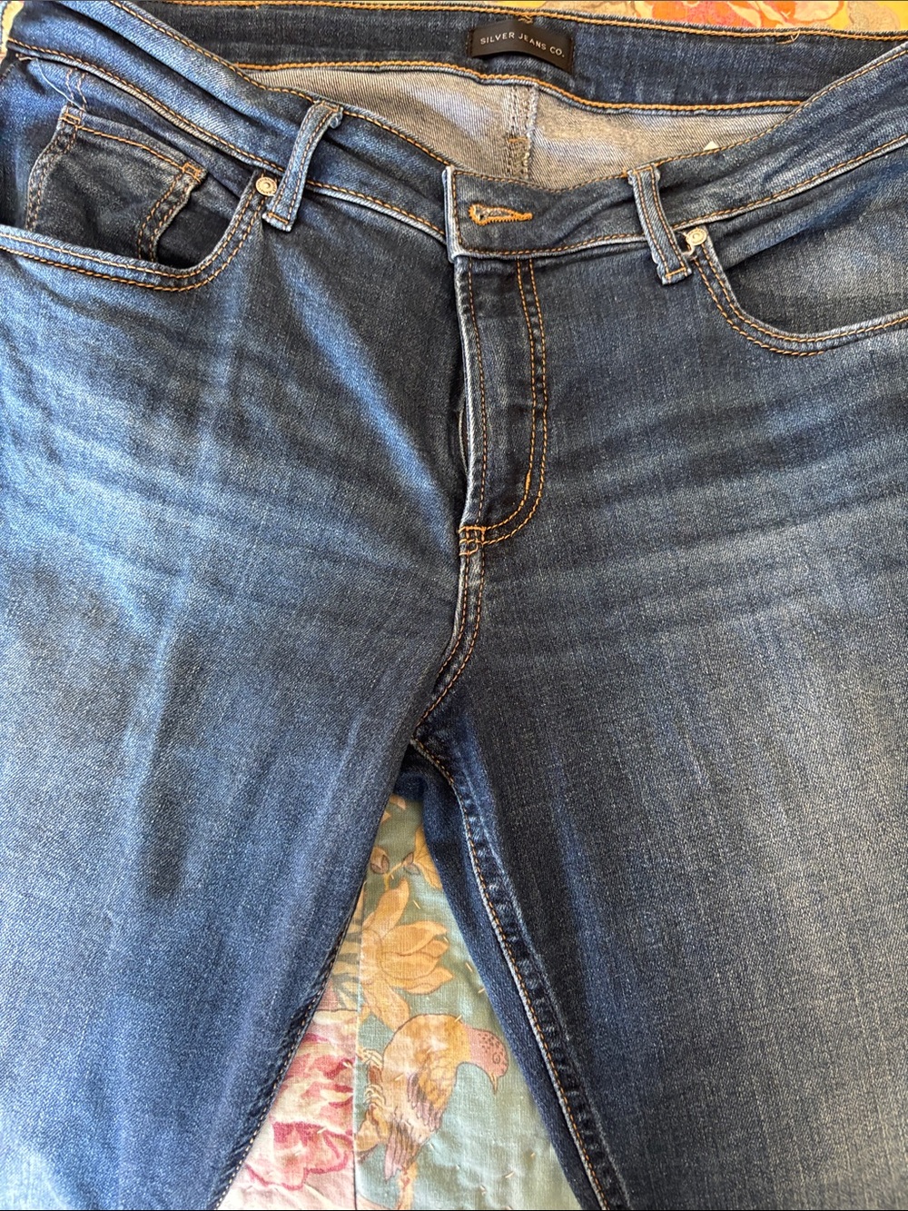 Silver Jeans Medium Blue Boyfriend Jeans
